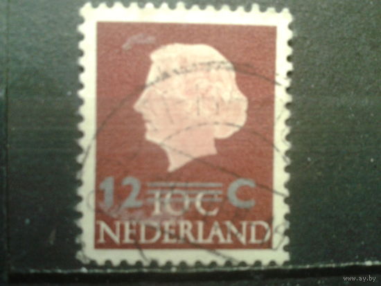 Нидерланды 1958 Королева Юлиана Надпечатка