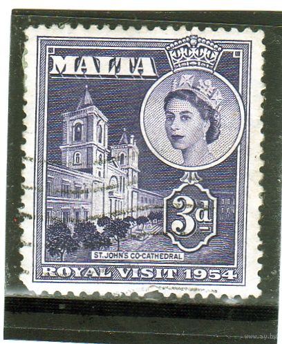 Мальта.Ми-233.Кафедральный собор Святого Джона. .Королева Елизавета II. Королевский визит в 1954 году