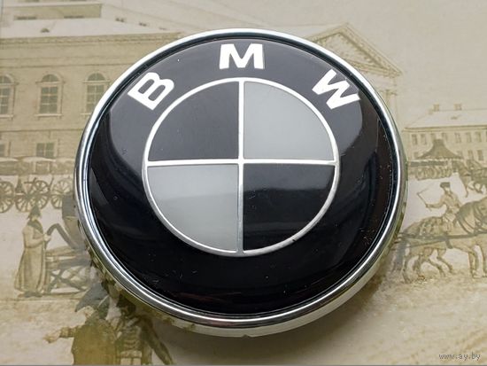 Эмблема (значок) BMW, диаметр 72 мм.