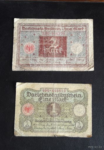 1 марка + 2 марки 1920 г Германия