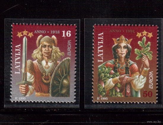 Латвия-1995 (Мих.414-415)  ** , Европа