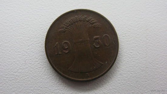 Германия 1 пфенниг  1930 А