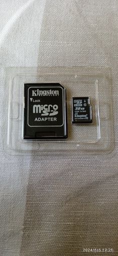 Карта памяти micro SDHC 32 Gb Kingston с адаптером