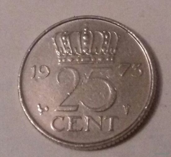 25 центов, Нидерланды 1973 г.