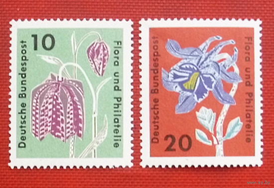 ФРГ. Флора. ( 2 марки ) 1963 года. 3-16.