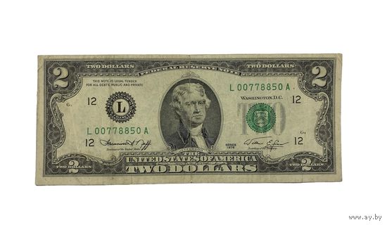 2 Доллара США 1976год L00778850A