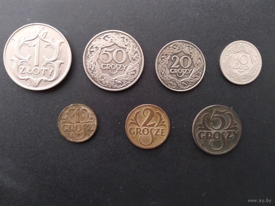 Набор монет буржуазной Польши