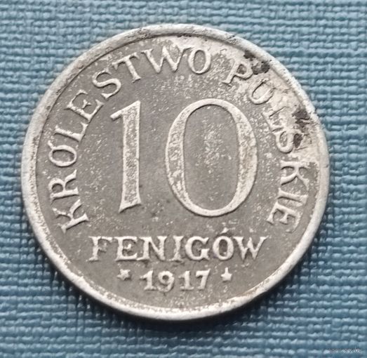 Польша 10 фенигов, 1917-1918