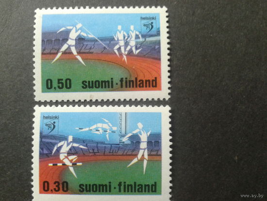 Финляндия 1971 спорт  полная серия