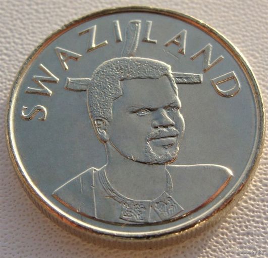 Эсватини "Свазиленд" 1 лилангени 2005 год  KM#45   "Король Мсвати III"