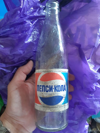 Бутылка пепси кола. СССР.  1987 год.