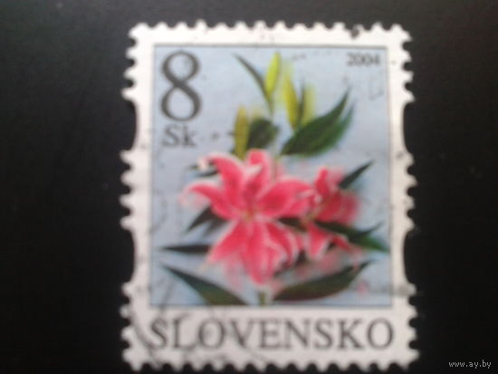 Словакия 2004 стандарт, цветы