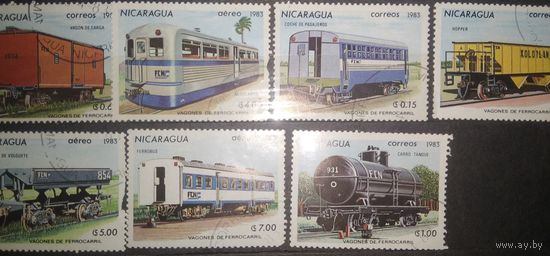 Марки серии Никарагуа жд 1983