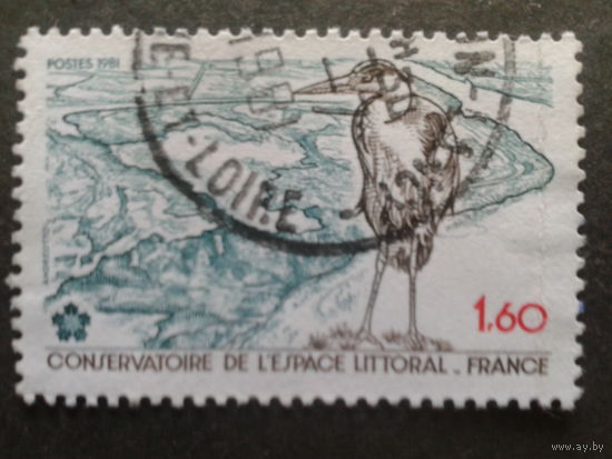 Франция 1981 птица