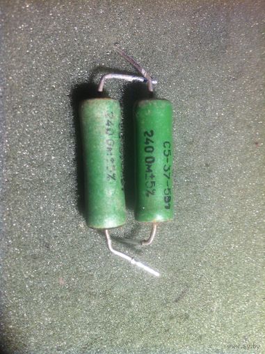 Резистор 240 Ом, С5-37-5, 5Вт (цена за 1шт)