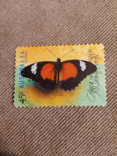Австралия 1998. Бабочка. Red Lacewing