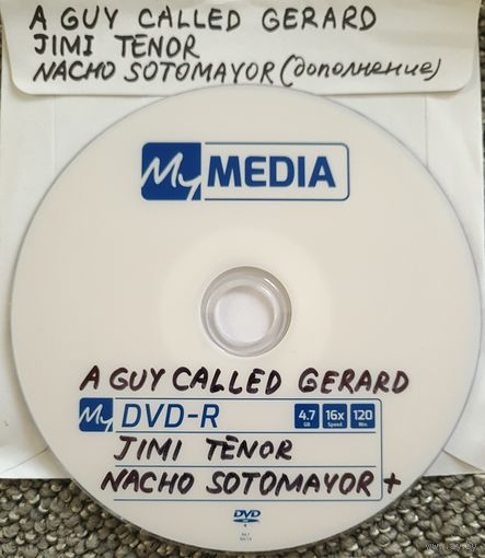 DVD MP3 дискография A GUY CALLED GERALD, Jimi TENOR, Nacho SOTOMAYOR (дополнение к дискографии) - 1 DVD