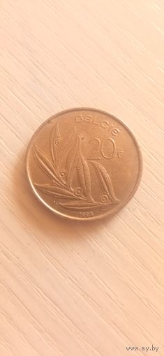 Бельгия 20 франков 1993г.