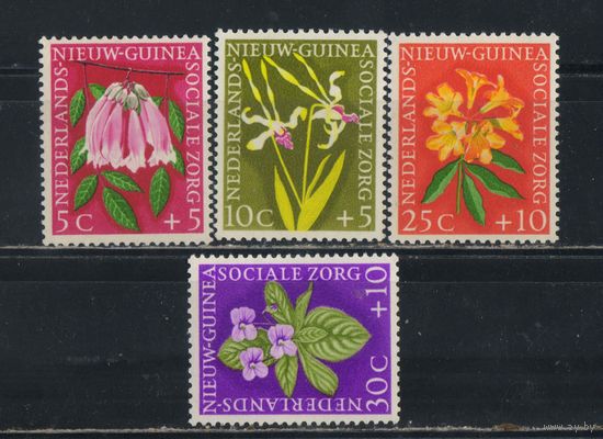 NL Колонии Нидерландская Новая Гвинея 1959 Эндемические цветы Полная #57-59**