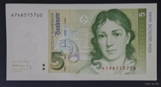 5 марок 1991 года - ФРГ - UNC