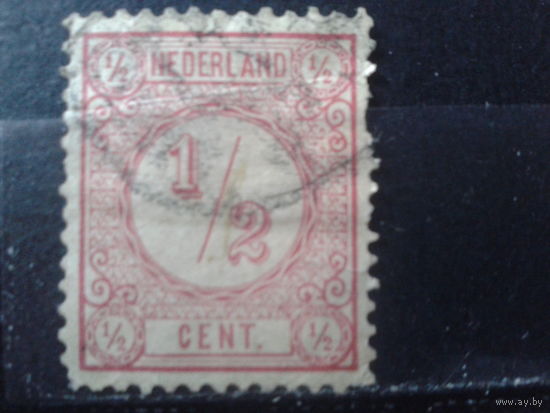 Нидерланды 1876 Стандарт, цифра 1/2с  К12 1/2