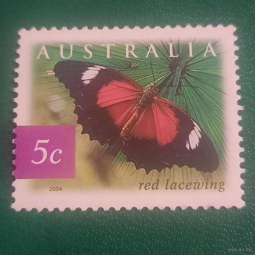 Австралия 2004. Фауна. Бабочки. Red Lacewing