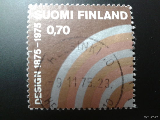 Финляндия 1975 символический рисунок