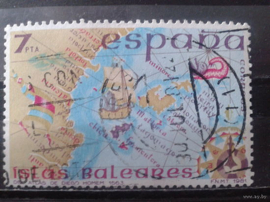 Испания 1981 Карта Болеарнских о-вов, 16 век