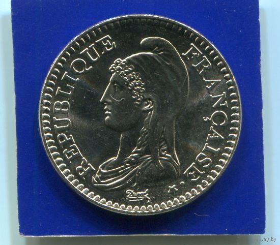 Франция 1 франк 1992 , 200 лет Республике , UNC