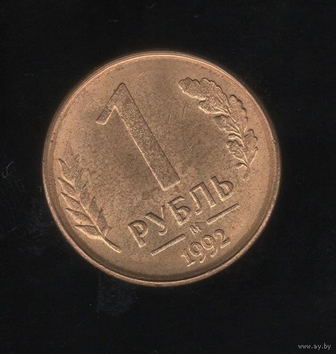 1 рубль Россия 1992 М (магнит) Лот 1691