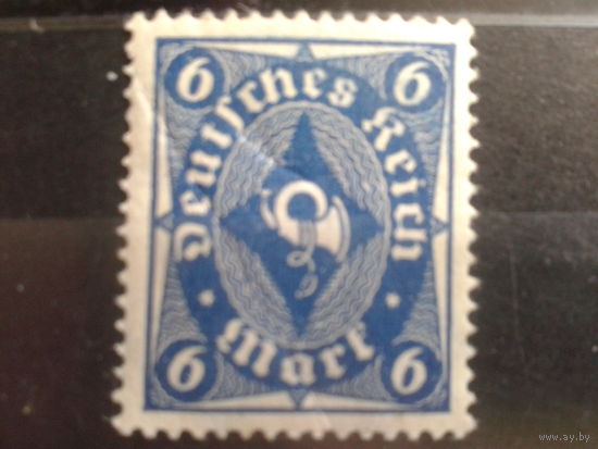 Германия 1922 Стандарт, почтовый рожок 6м