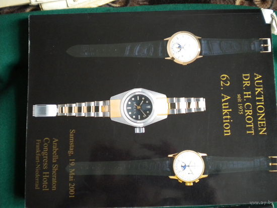 Каталог-аукционник   часов   DR.H. CROTT  2001 год