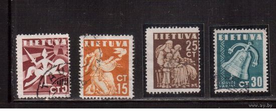 Литва-1940 (Мих.437-)  гаш.  , Стандарт, 4 марки
