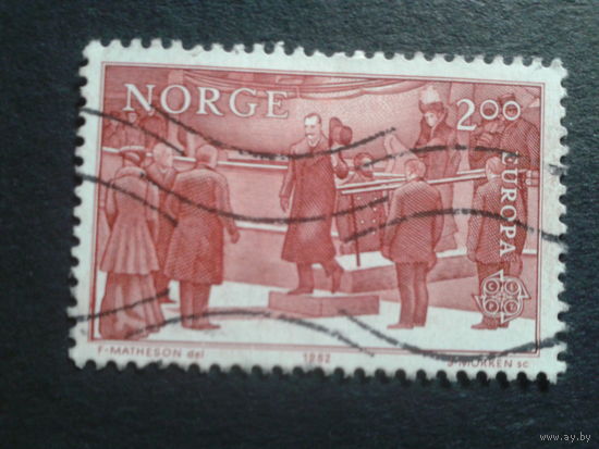 Норвегия 1982 Европа, король Хаакон 7