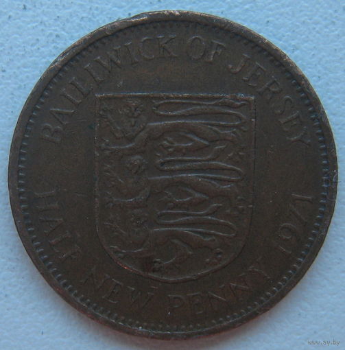 Джерси 1/2 нового пенни 1971 г. Цена за 1 шт.