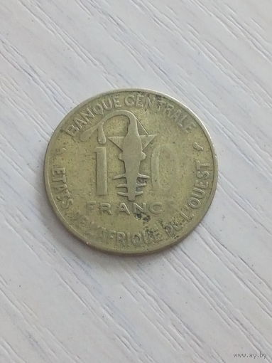 Западная Африка 10 франков 1968г.