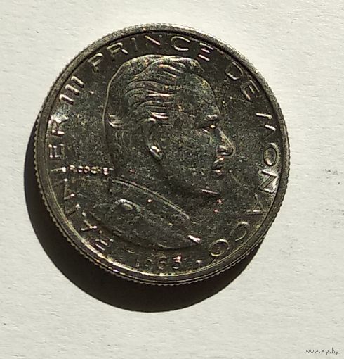 Монако 1/2 франка, 1965 5-1-51