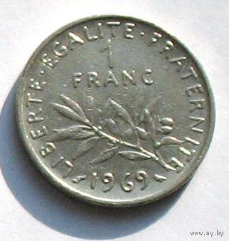 Франция, 1 франк 1969
