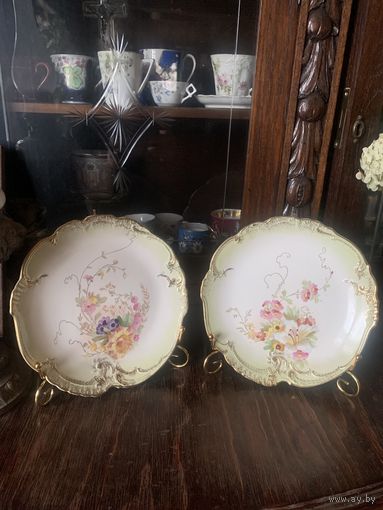 Фарфоровые тарелки Бонн Антиквариат 19 век