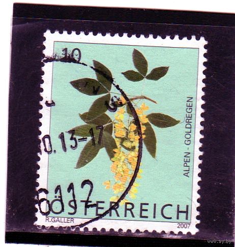Австрия. Ми-2679.Scotch Laburnum (Laburnum Alpinum) Серия: Альпийские цветы. 2007.