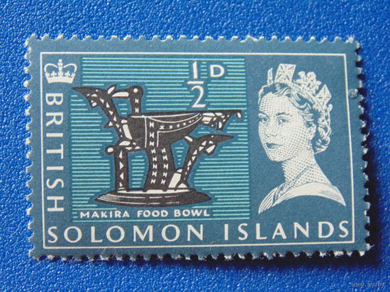 Соломоновы острова 1966 г. Королева Елизавета II.