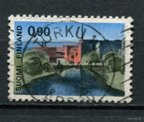 Финляндия - 1968 - Городской пейзаж - (есть тонкое место) - [Mi. 643] - полная серия - 1 марка. Гашеная.  (Лот 161AO)