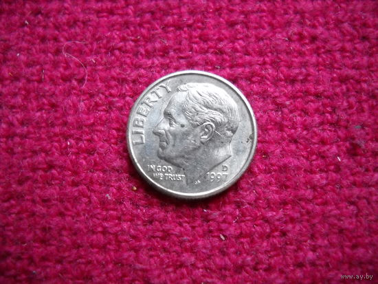 США 10 центов (дайм) 1997 г. D