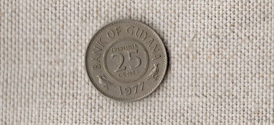 Гайана 25 центов 1977 //(DY)