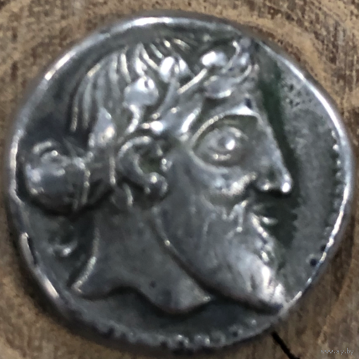 Дионис Сицилия (460 г.до Н.Э.) бог виноделия Дионис.-голый, бородатый Силенос, с кубком в руке