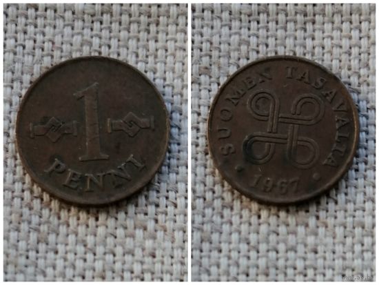 Финляндия 1 пенни 1967