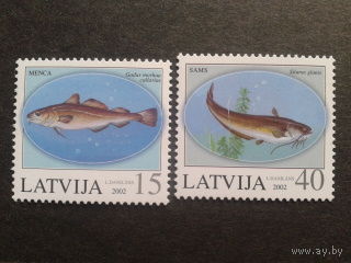 Латвия 2002 рыбы полная серия
