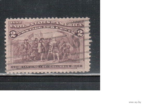США-1893, (Мих.74), гаш.   , 400-лет открытия Америки, Колумб, (2)