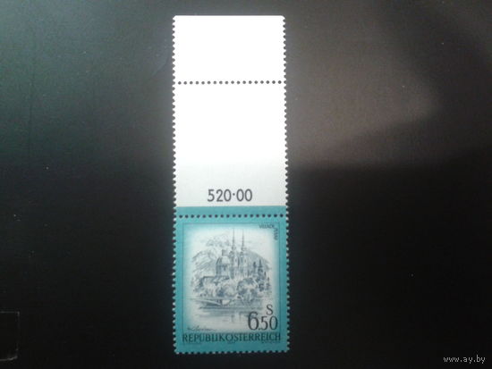 Австрия 1977 Стандарт, 6,5 шилингов** с купоном