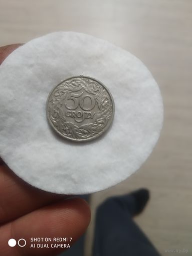 Старая польская монетка